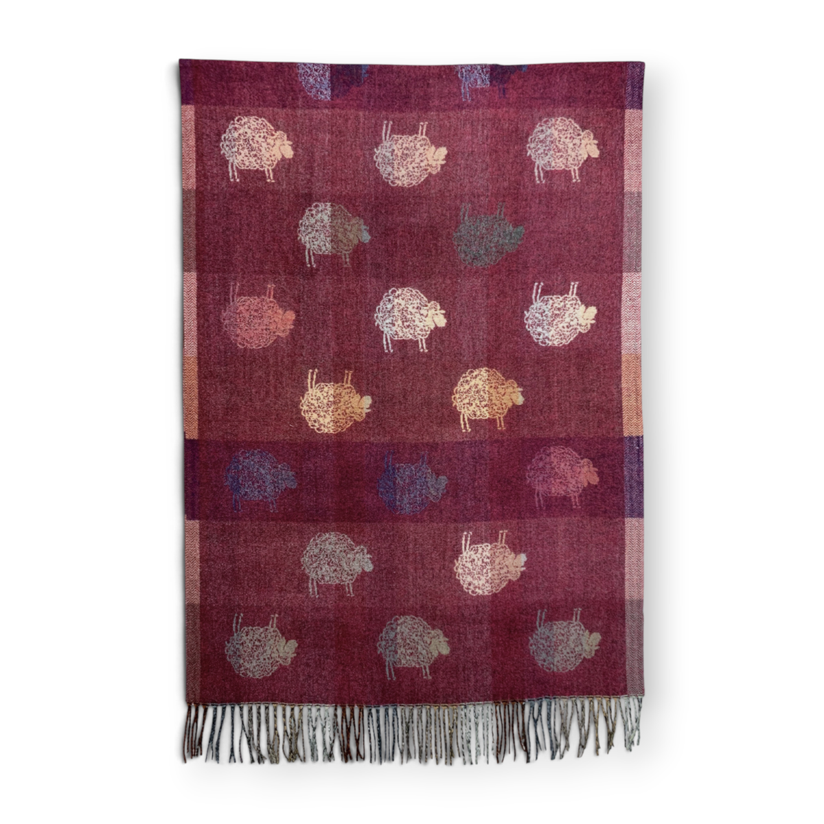 
                  
                    Sheep Reversible Wool Blend Winter Scarf
                  
                