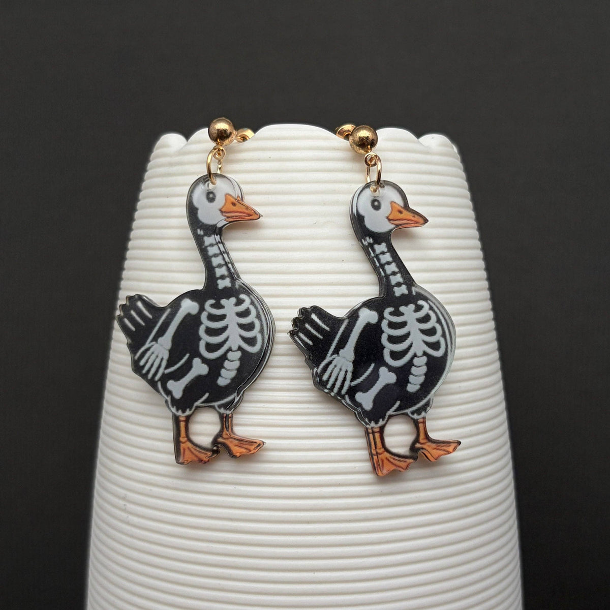 
                  
                    Acrylic Skeleton Duck Earrings
                  
                