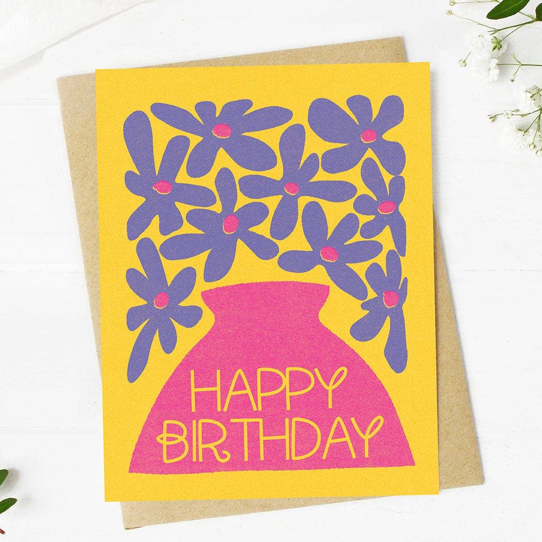 
                  
                    Abstract Modern Floral Birthday Card
                  
                