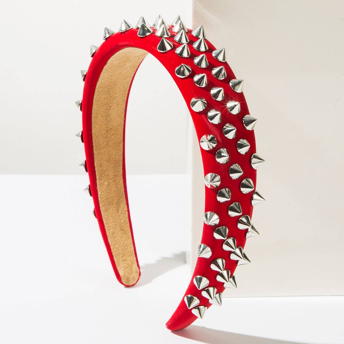 
                  
                    Genuine Leather Riveted Headband
                  
                