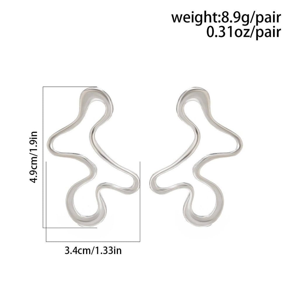 
                  
                    Irregular Squiggle Teardrop Earrings
                  
                