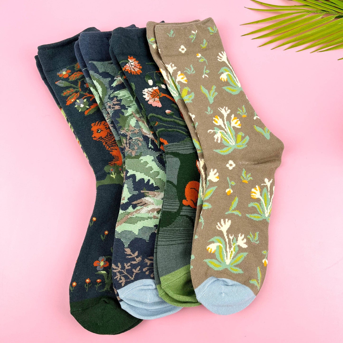 
                  
                    Mural Cotton Mid-Calf Socks
                  
                