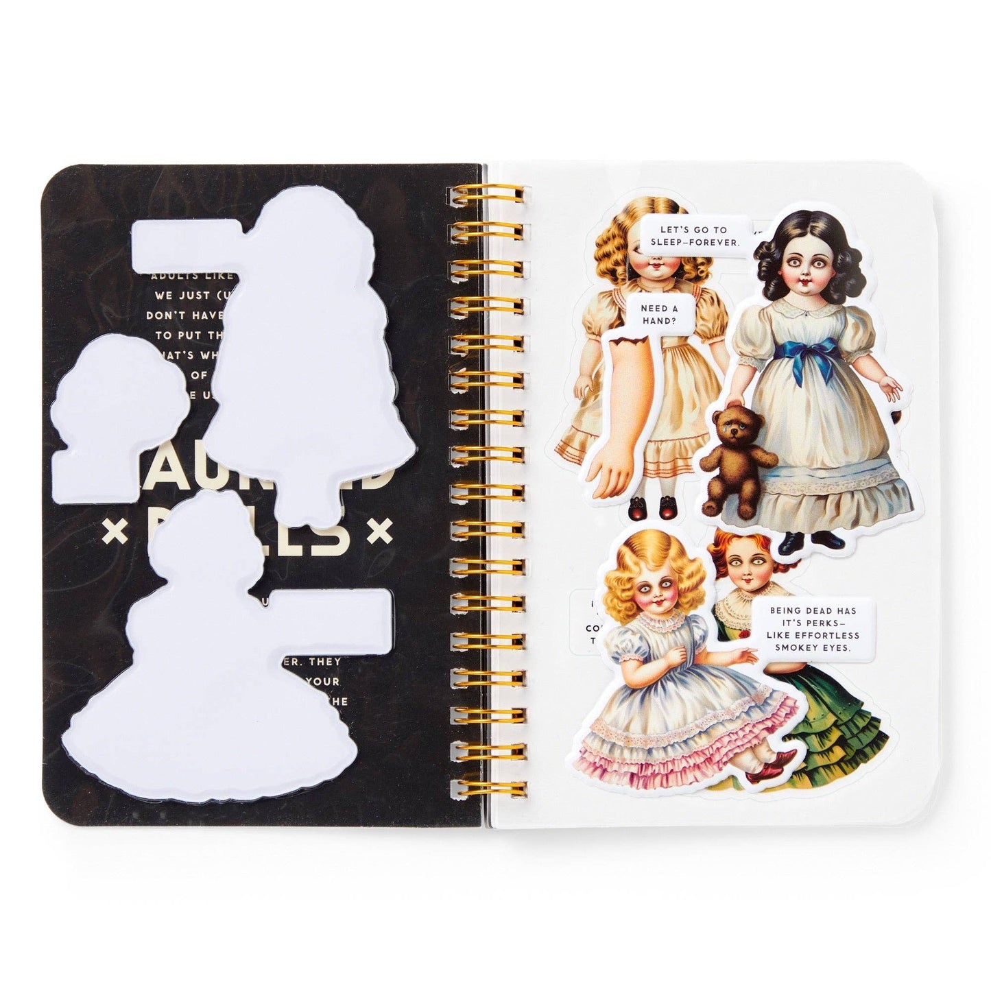 
                  
                    Haunted Dolls Sticker Book by Brass Monkey
                  
                