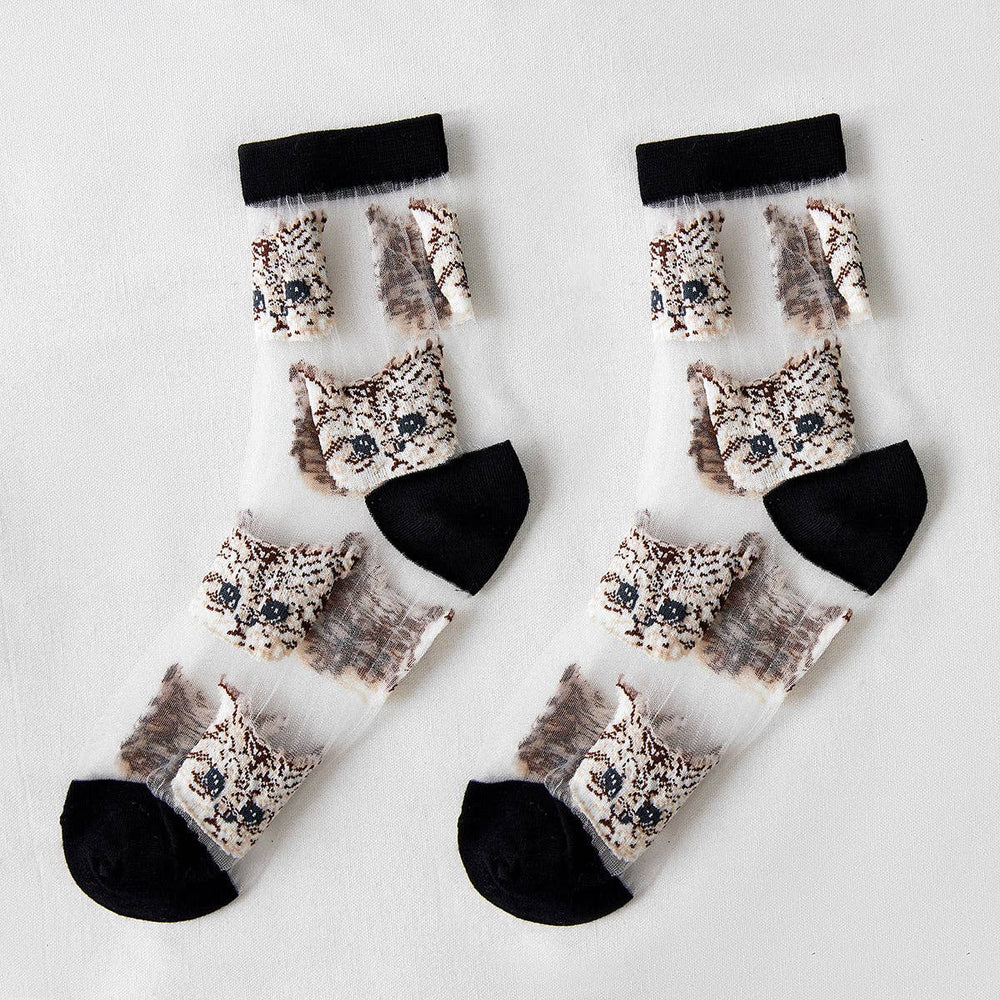Sheer Cat Socks