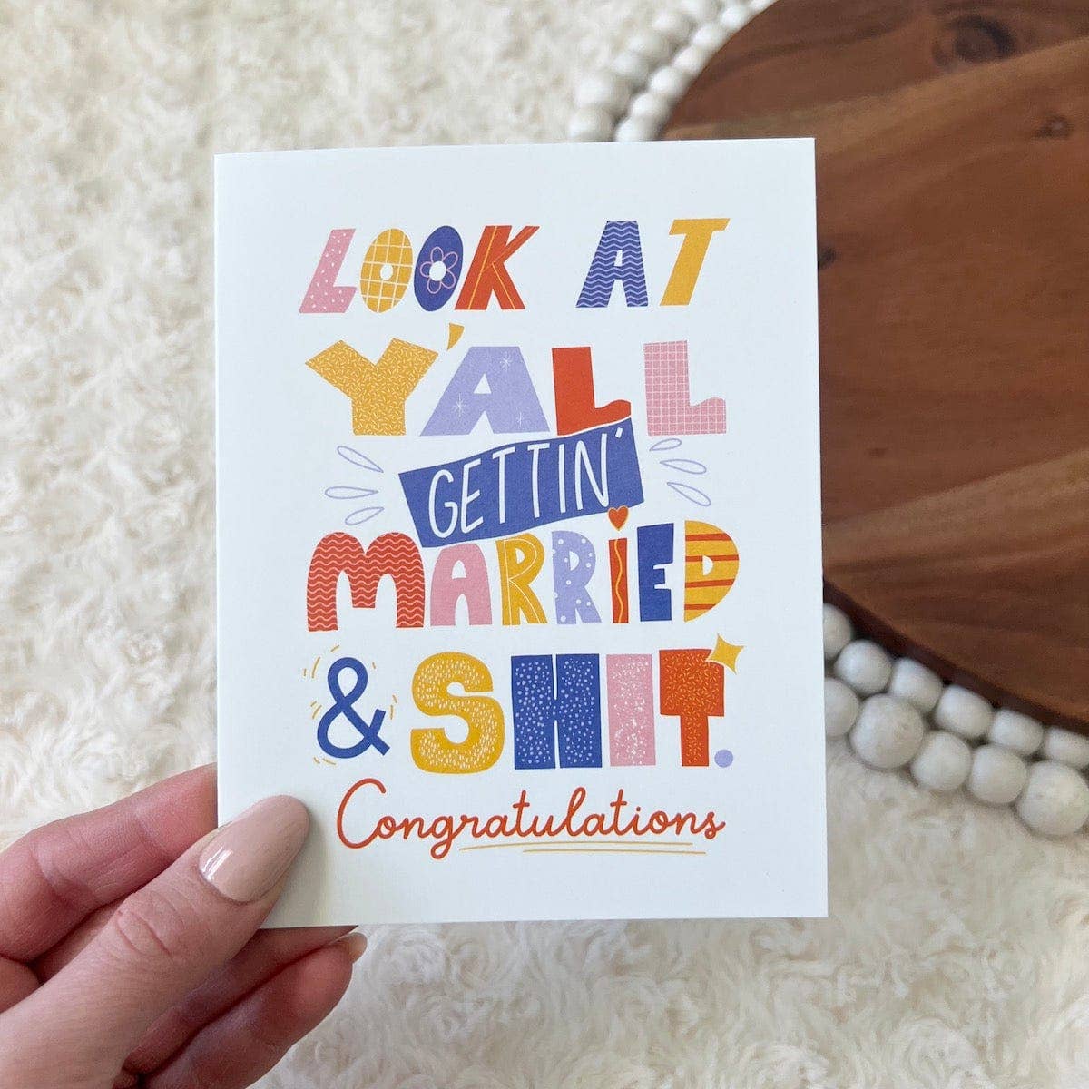 
                  
                    Look At Y'all Getting Married Wedding Card
                  
                