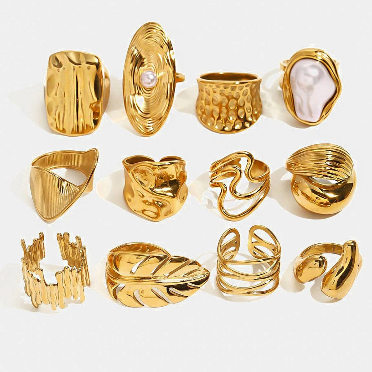
                  
                    Stacked Ridges Adjustable Ring
                  
                