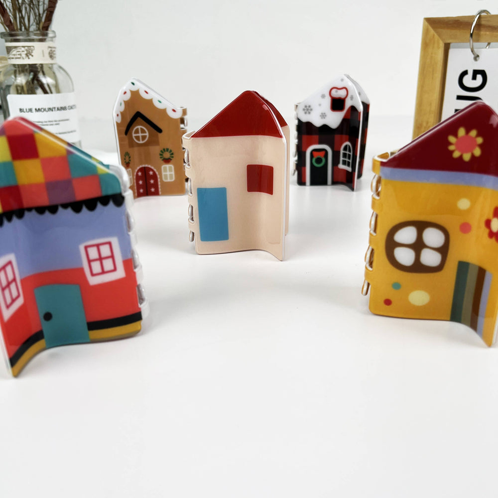 Gingerbread and Village House Hair Claw
