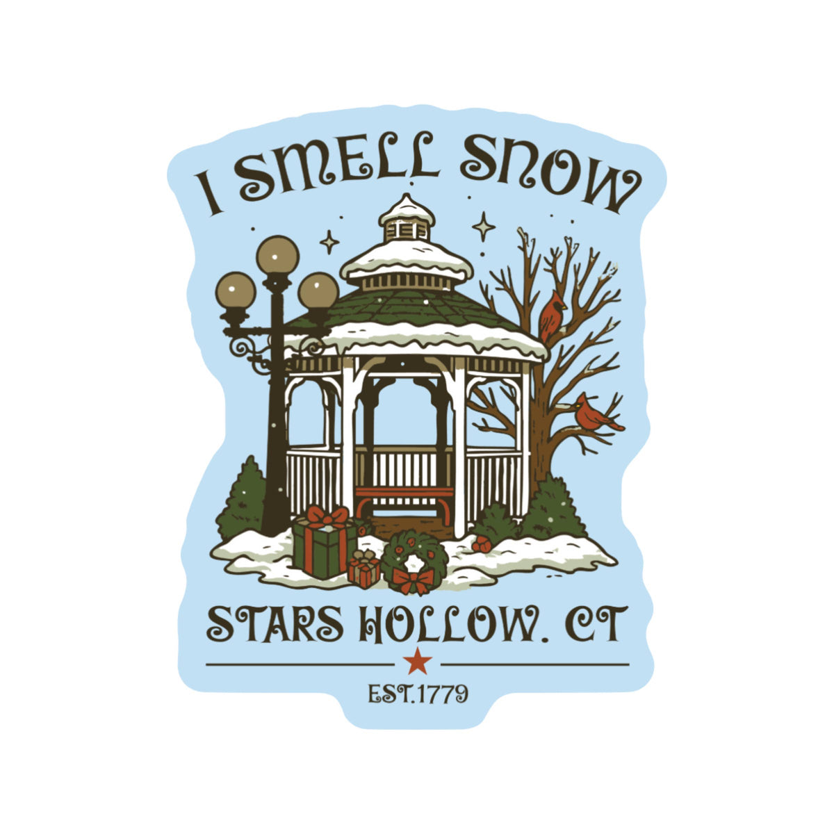 
                  
                    Smells Like Snow Stars Hollow Sticker
                  
                