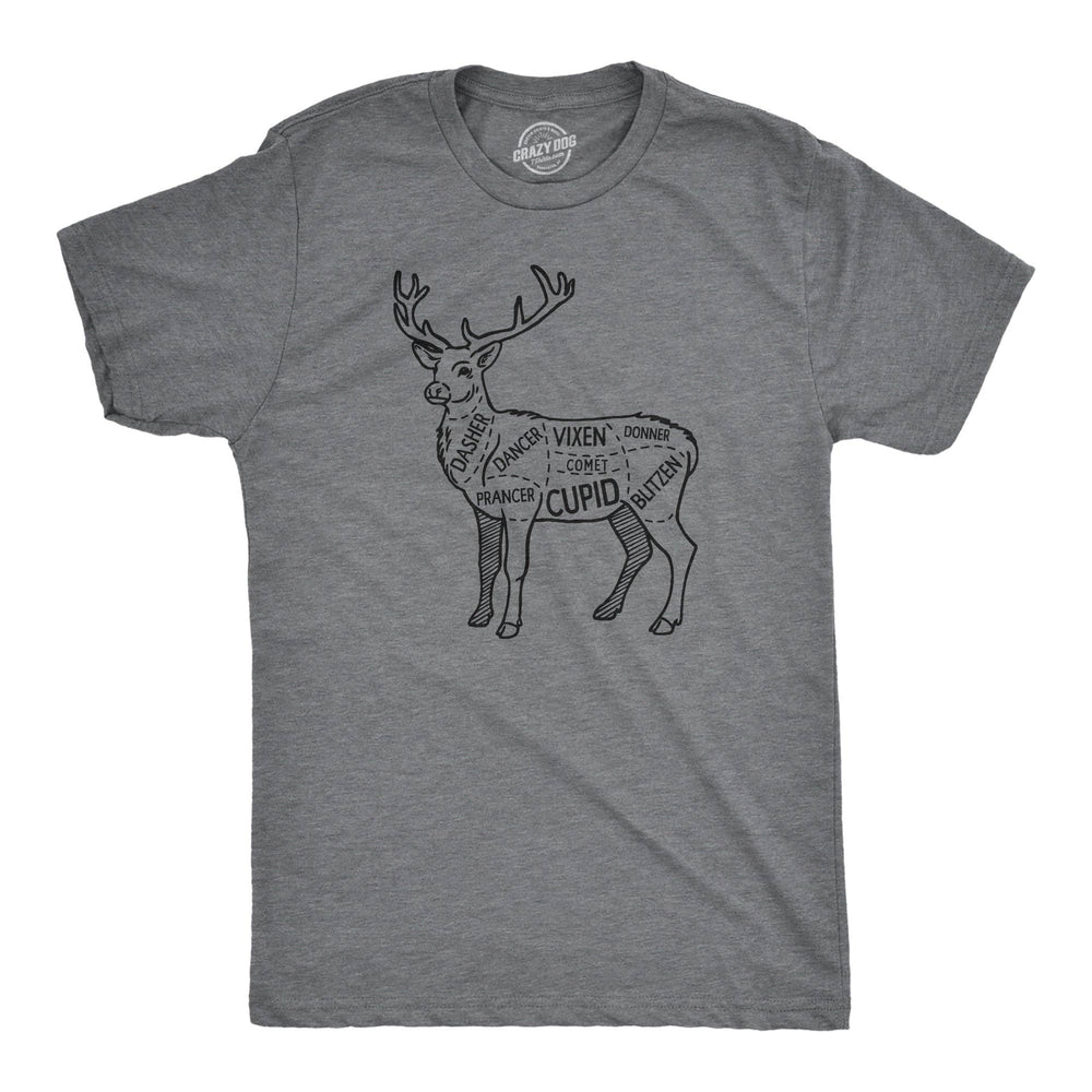 Reindeer Meat Cuts Graphic Tee