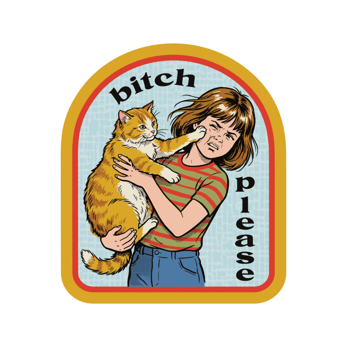 
                  
                    Bitch Please Face Slap Kitty Sticker
                  
                