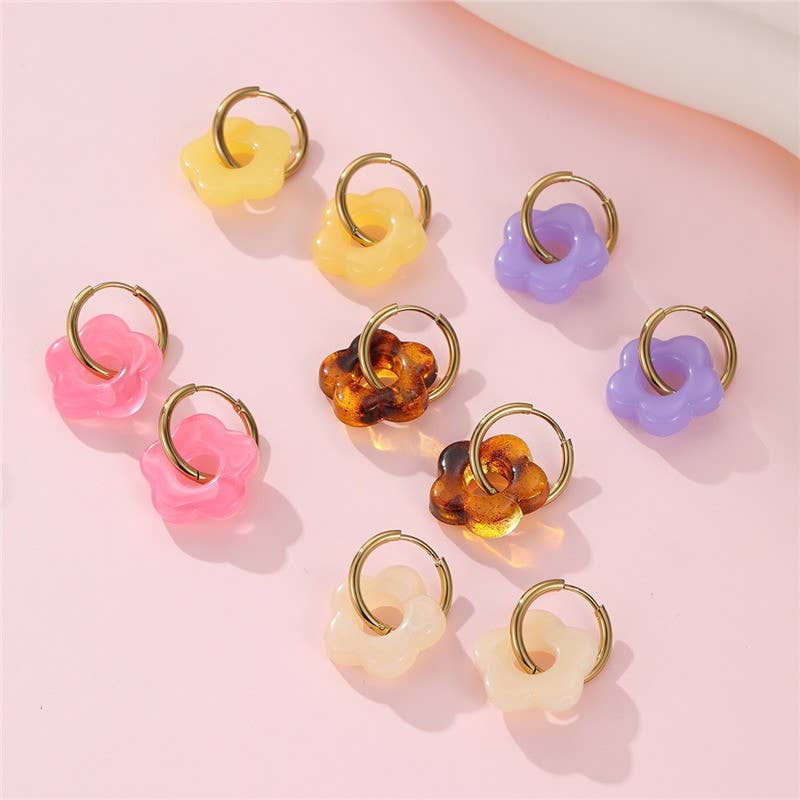 
                  
                    Flower Charm Huggies
                  
                