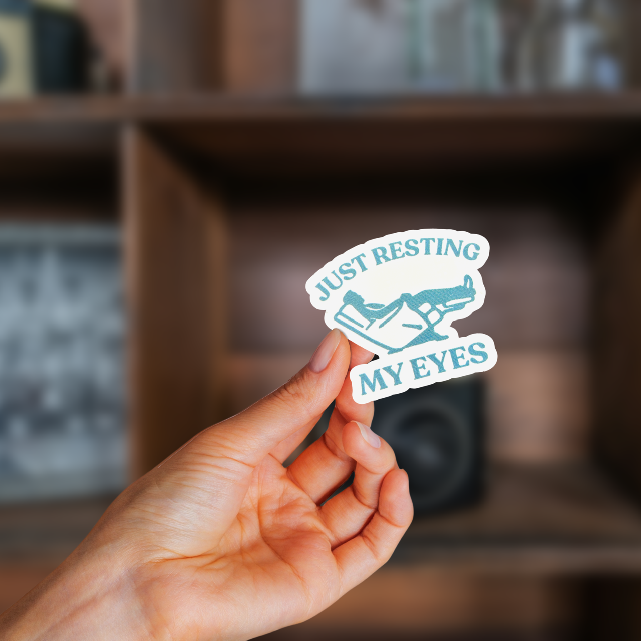 
                  
                    "Just Resting My Eyes" Sticker
                  
                
