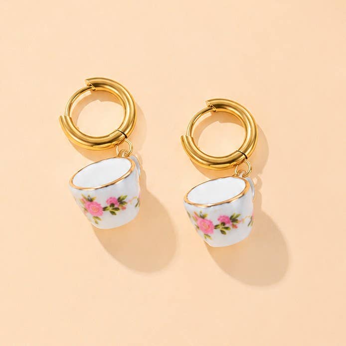 
                  
                    Porcelain Teacup Huggies
                  
                