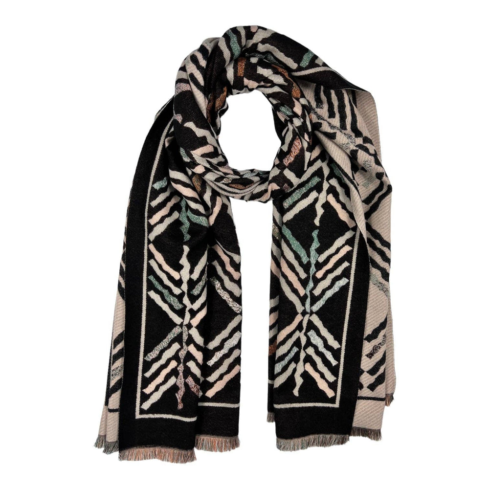 
                  
                    Zigzag Arrow Reversible Wool Blend Scarf
                  
                