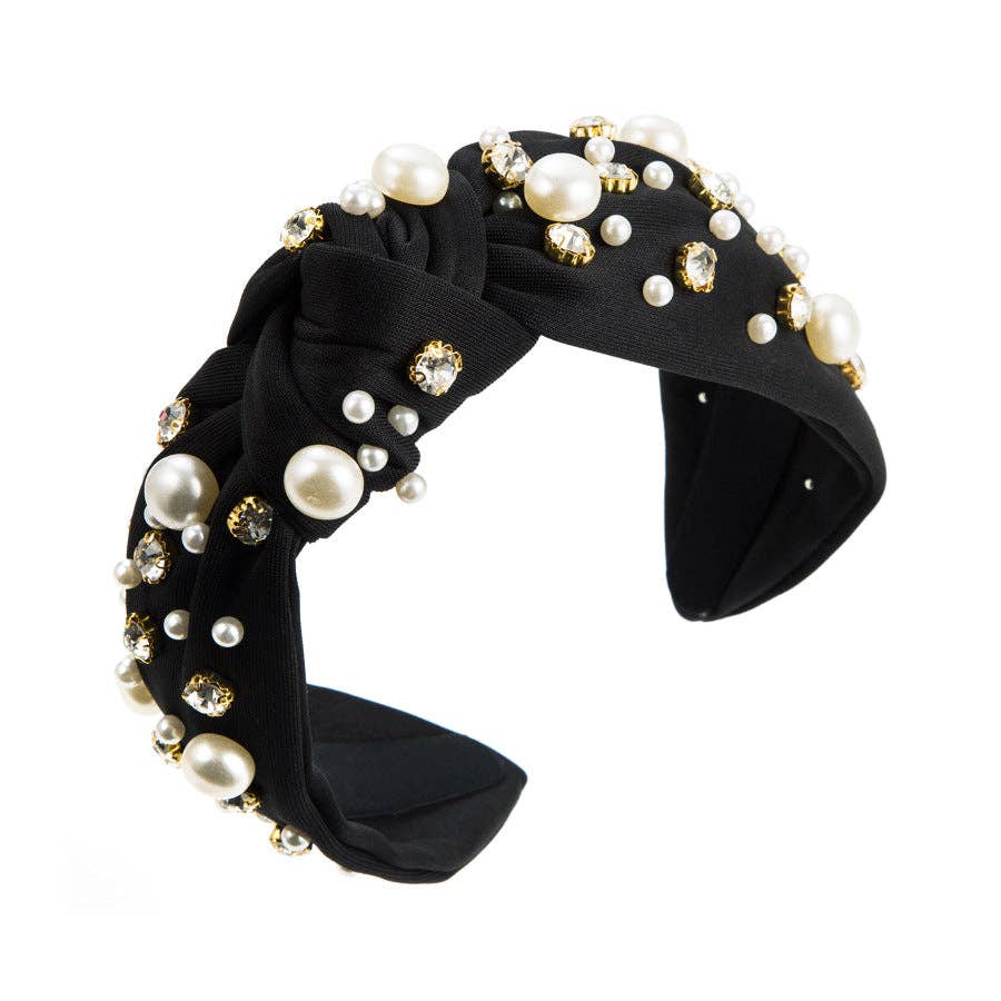 
                  
                    Pearl Studded Top Knot Headband
                  
                