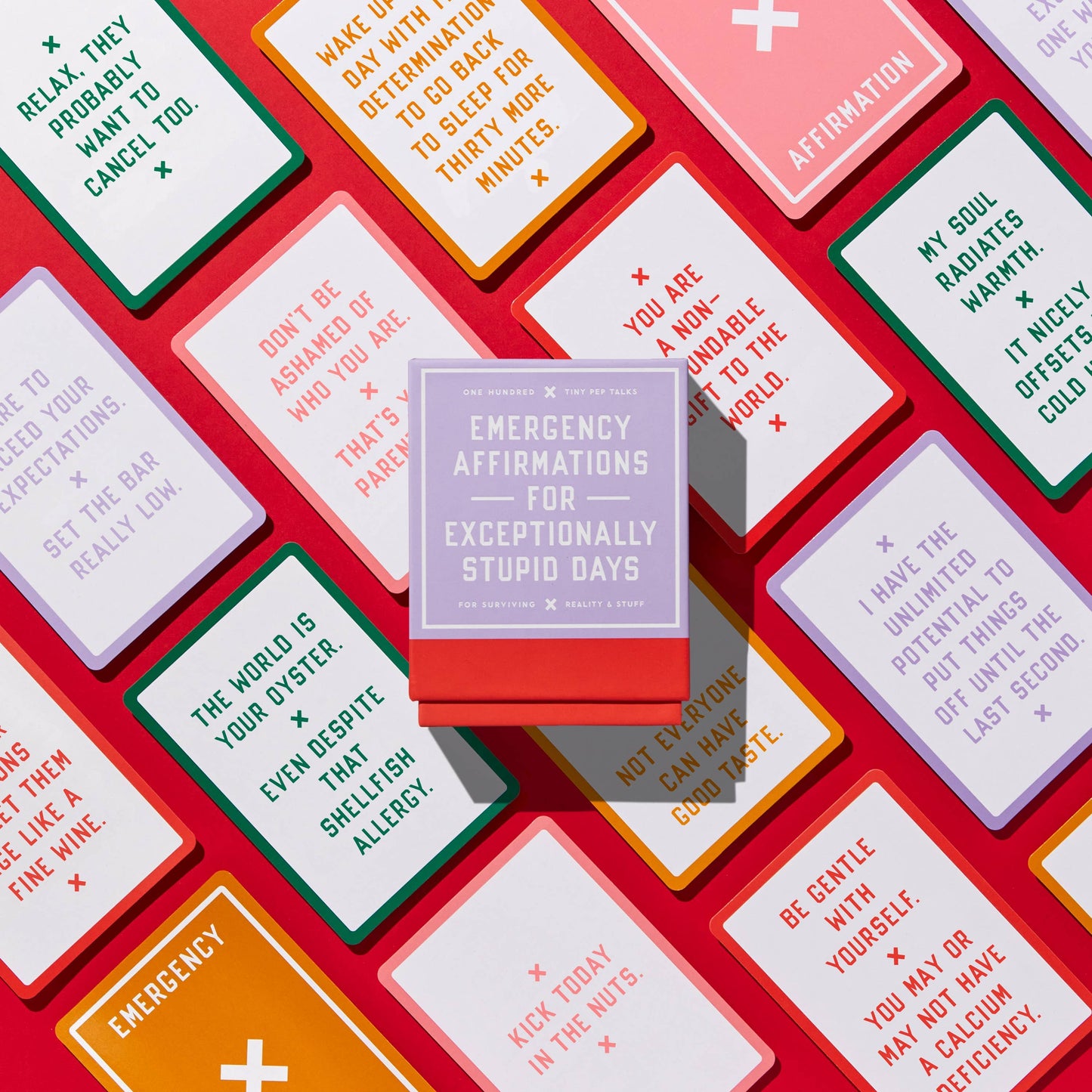 
                  
                    Emergency Affirmations Exceptionally Stupid Days Card Deck by Brass Monkey
                  
                