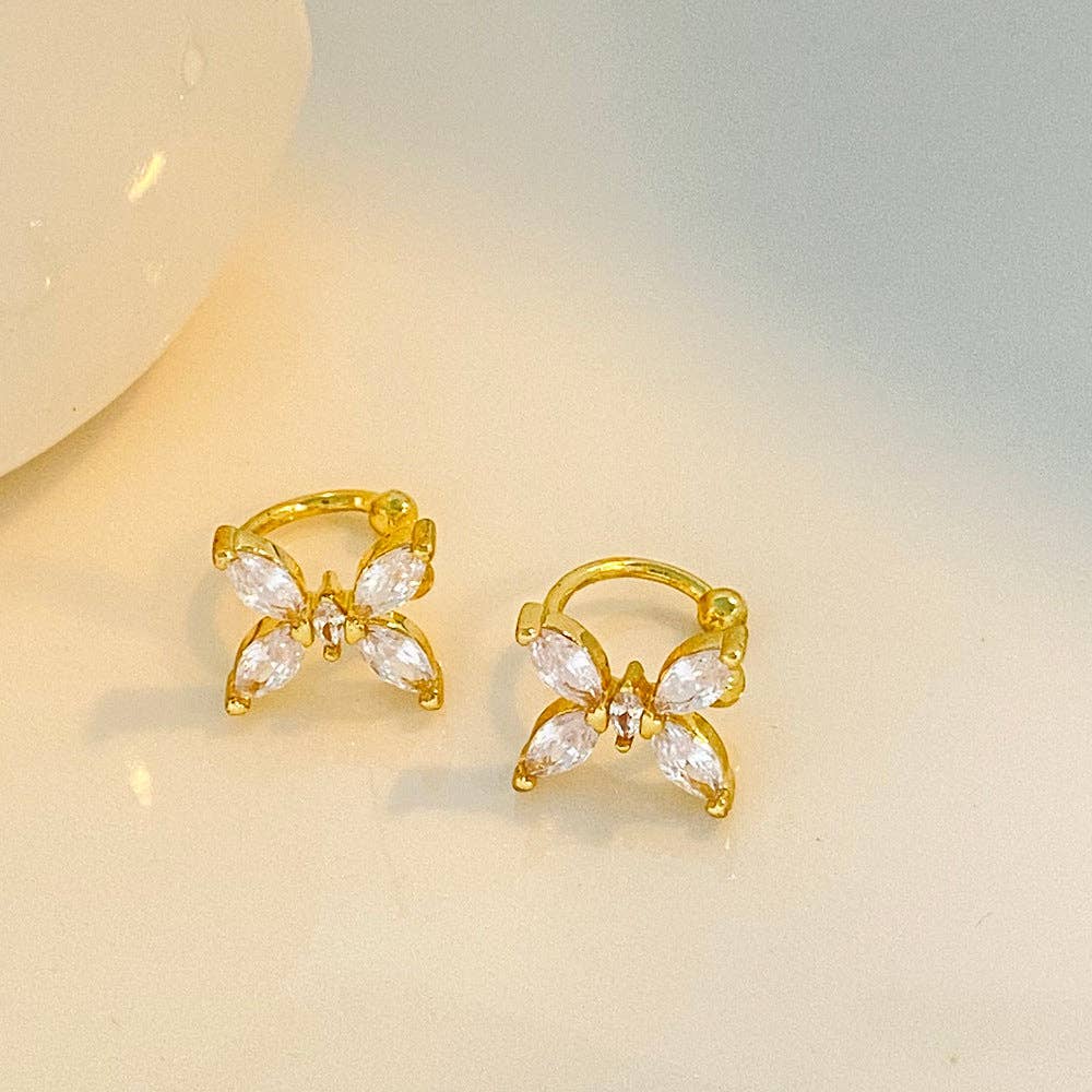 
                  
                    Butterfly Zirconia Ear Cuffs
                  
                