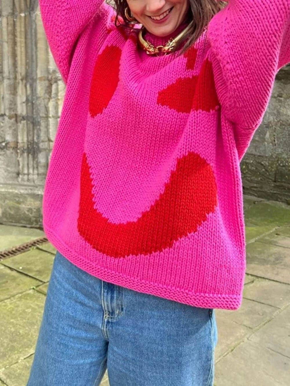 
                  
                    Give A Wink Knit Sweater
                  
                