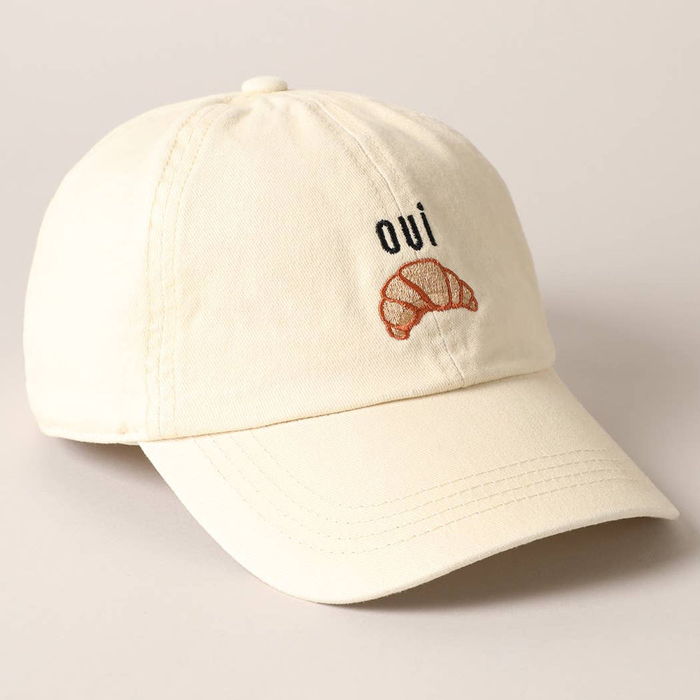 
                  
                    OUI Croissant Embroidered Dad Hat
                  
                