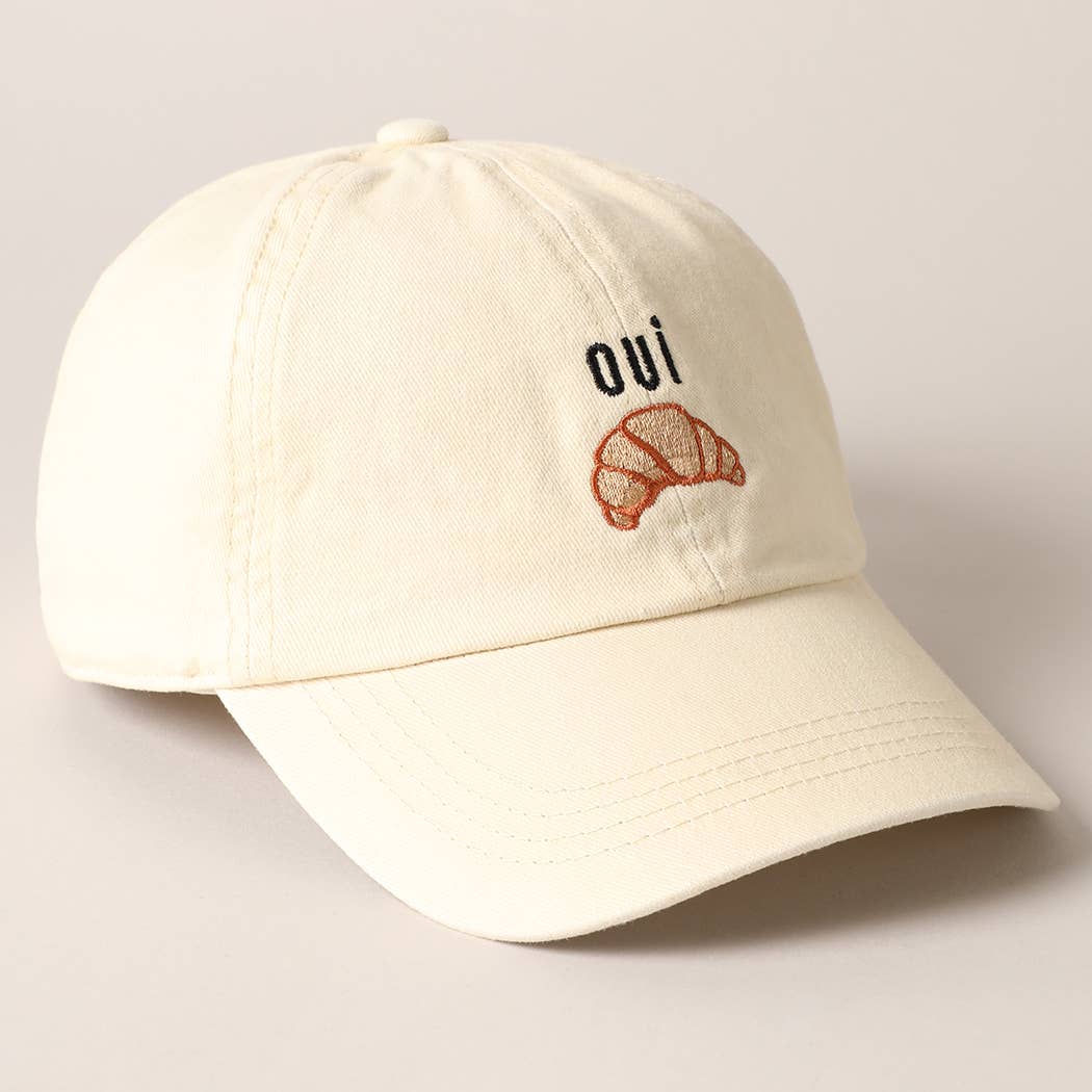 
                  
                    OUI Croissant Embroidered Dad Hat
                  
                