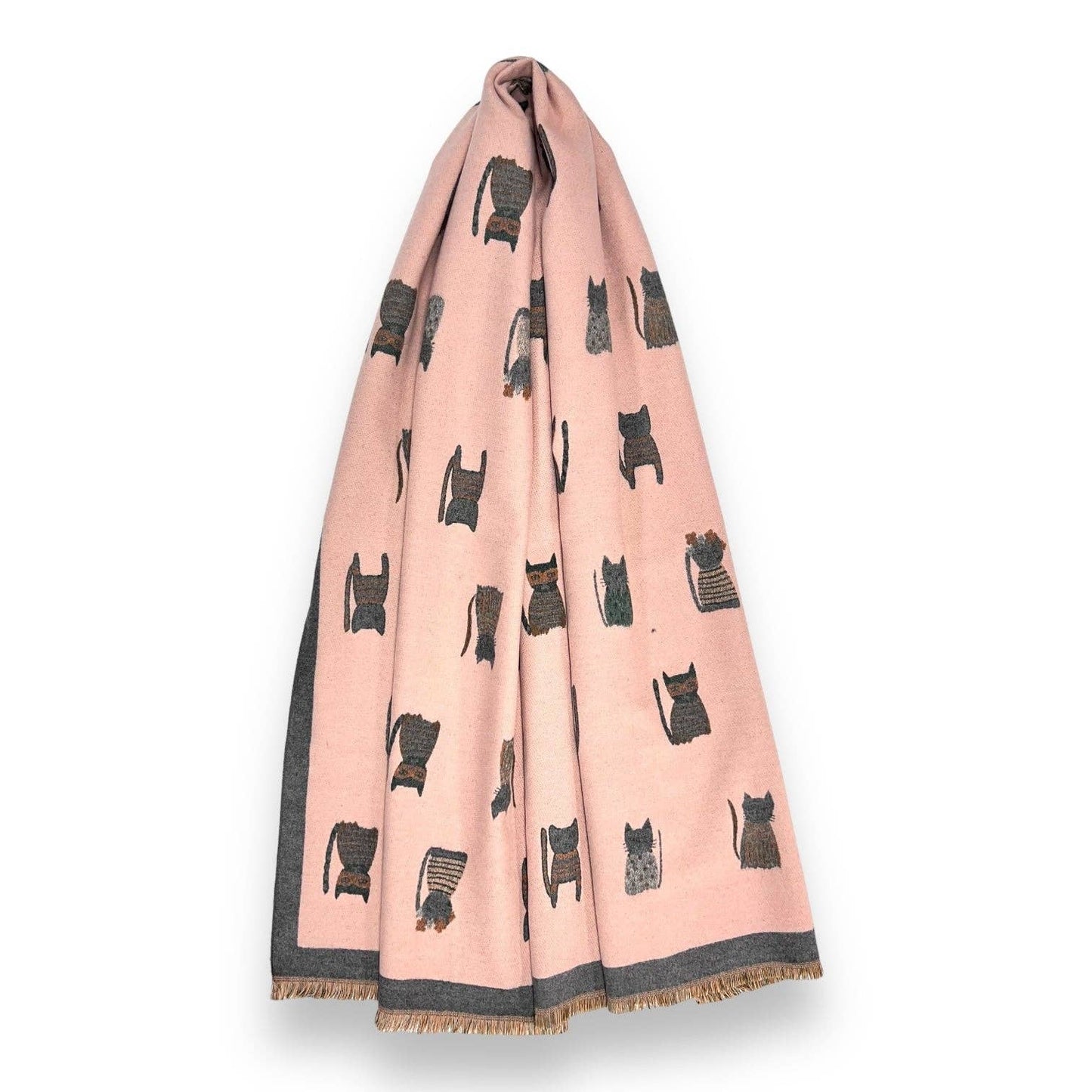 
                  
                    Cat Print Cashmere Blend Scarf
                  
                