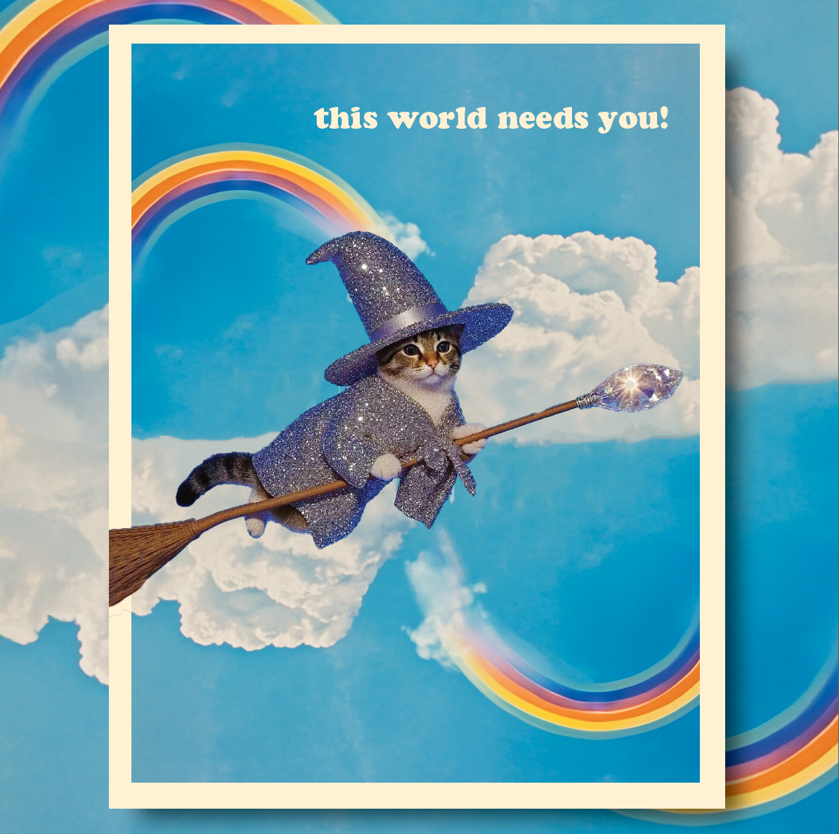 
                  
                    Magic Rainbow Cat Occasions Card
                  
                