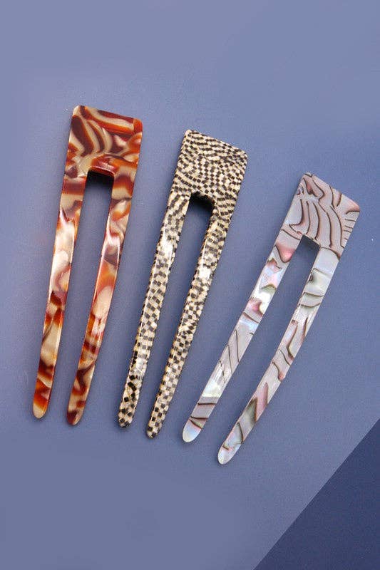 
                  
                    Acetate French Chignon Hair Pin
                  
                