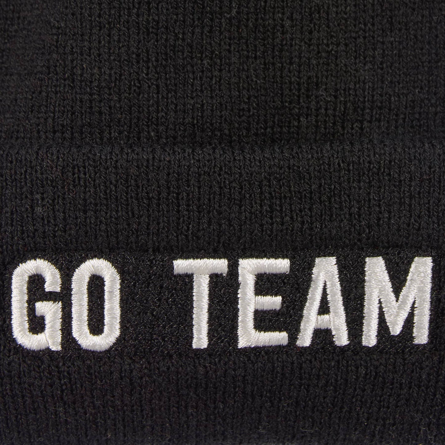 
                  
                    "Go Team" Embroidered Beanie
                  
                