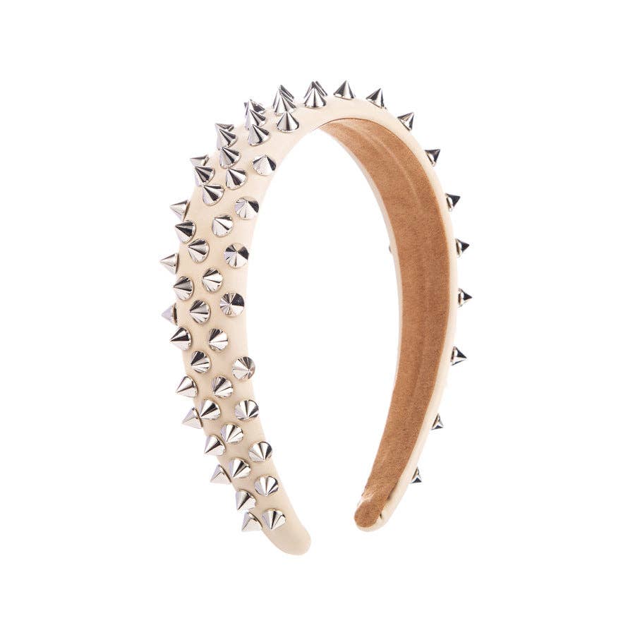 
                  
                    Genuine Leather Riveted Headband
                  
                