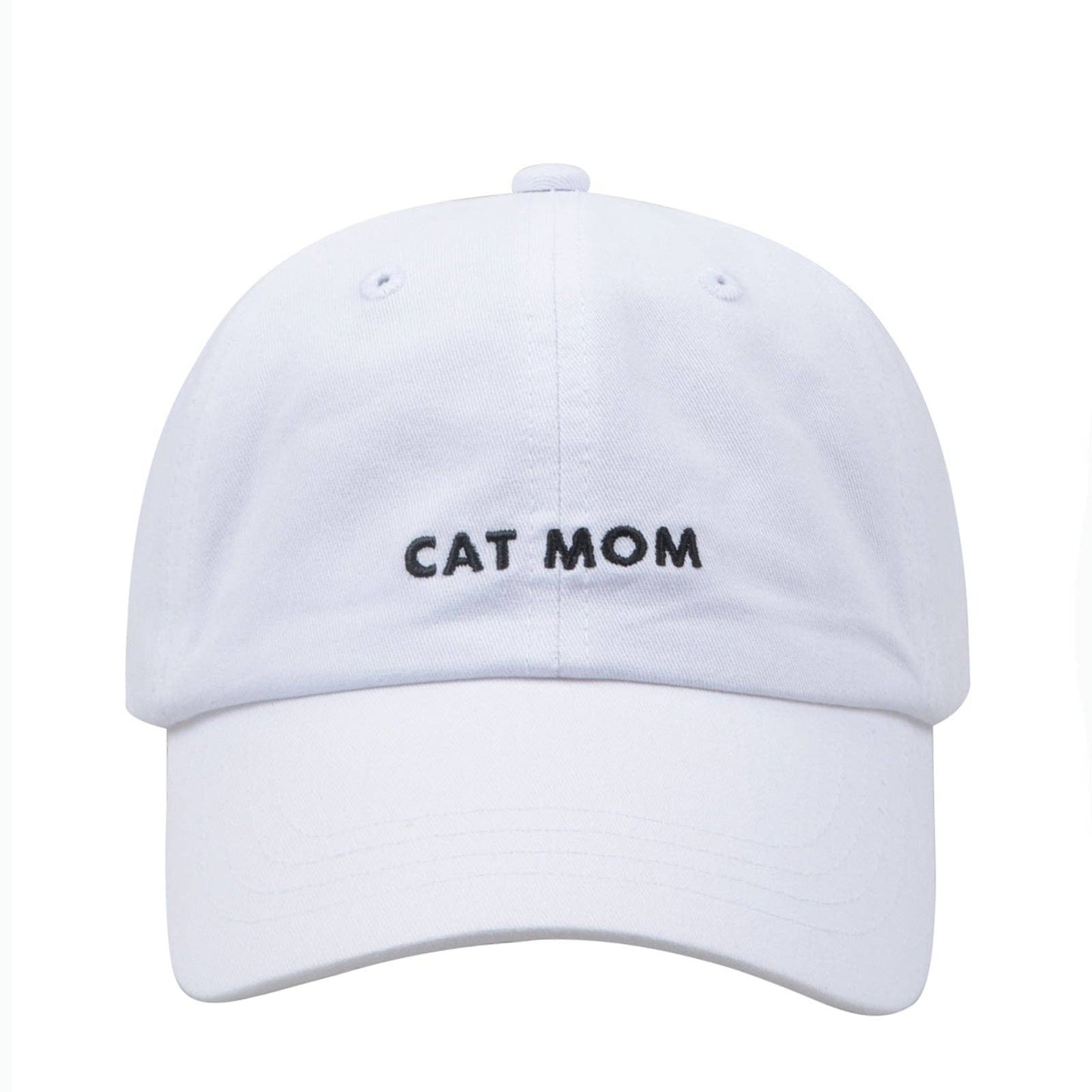 
                  
                    "Cat Mom" Soft Embroidered Cotton Baseball Cap
                  
                
