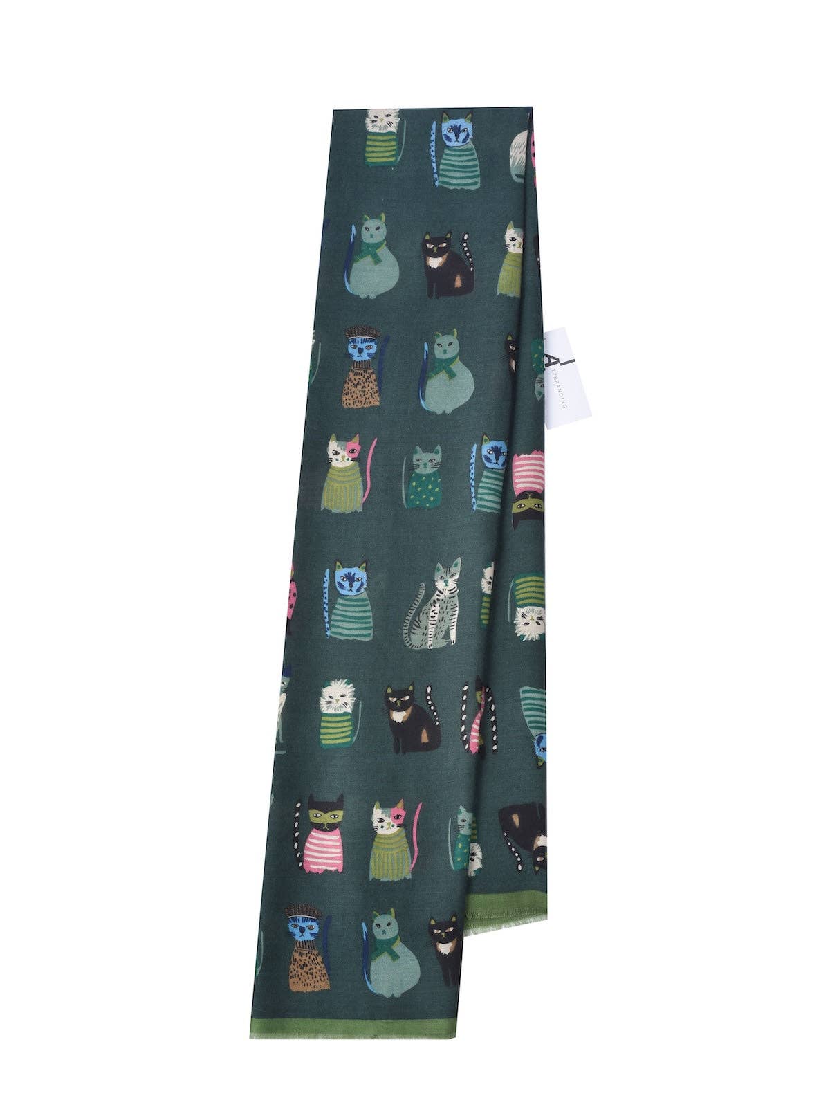
                  
                    Illustrative Cat Pattern Scarf
                  
                