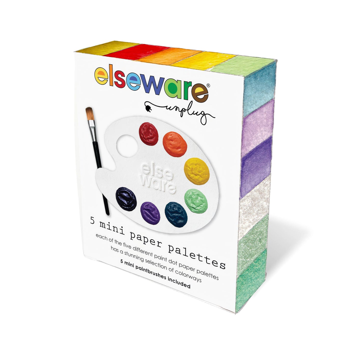 
                  
                    Mini Watercolor Paper Palettes - 5 pack + Mini Paintbrushes
                  
                