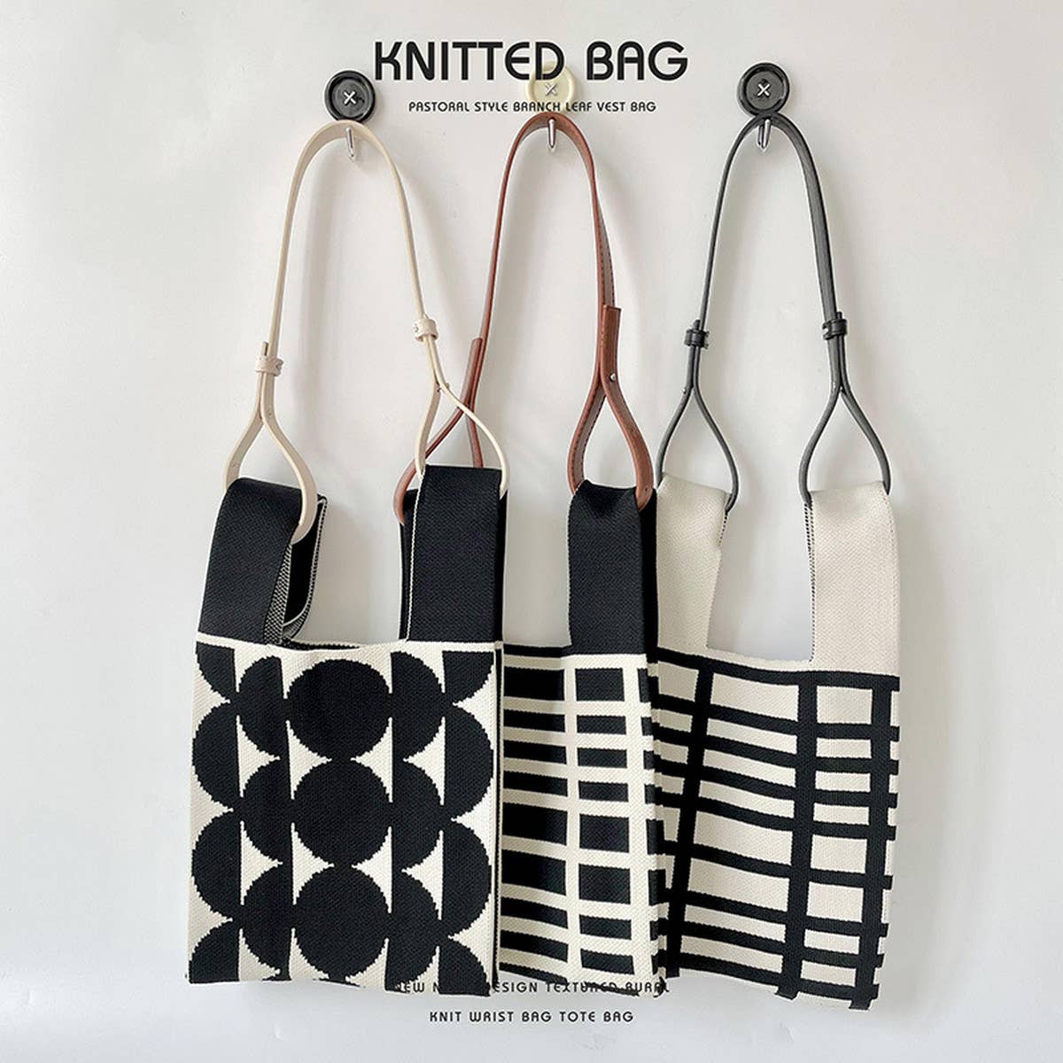 
                  
                    Knit Tote - Grid
                  
                