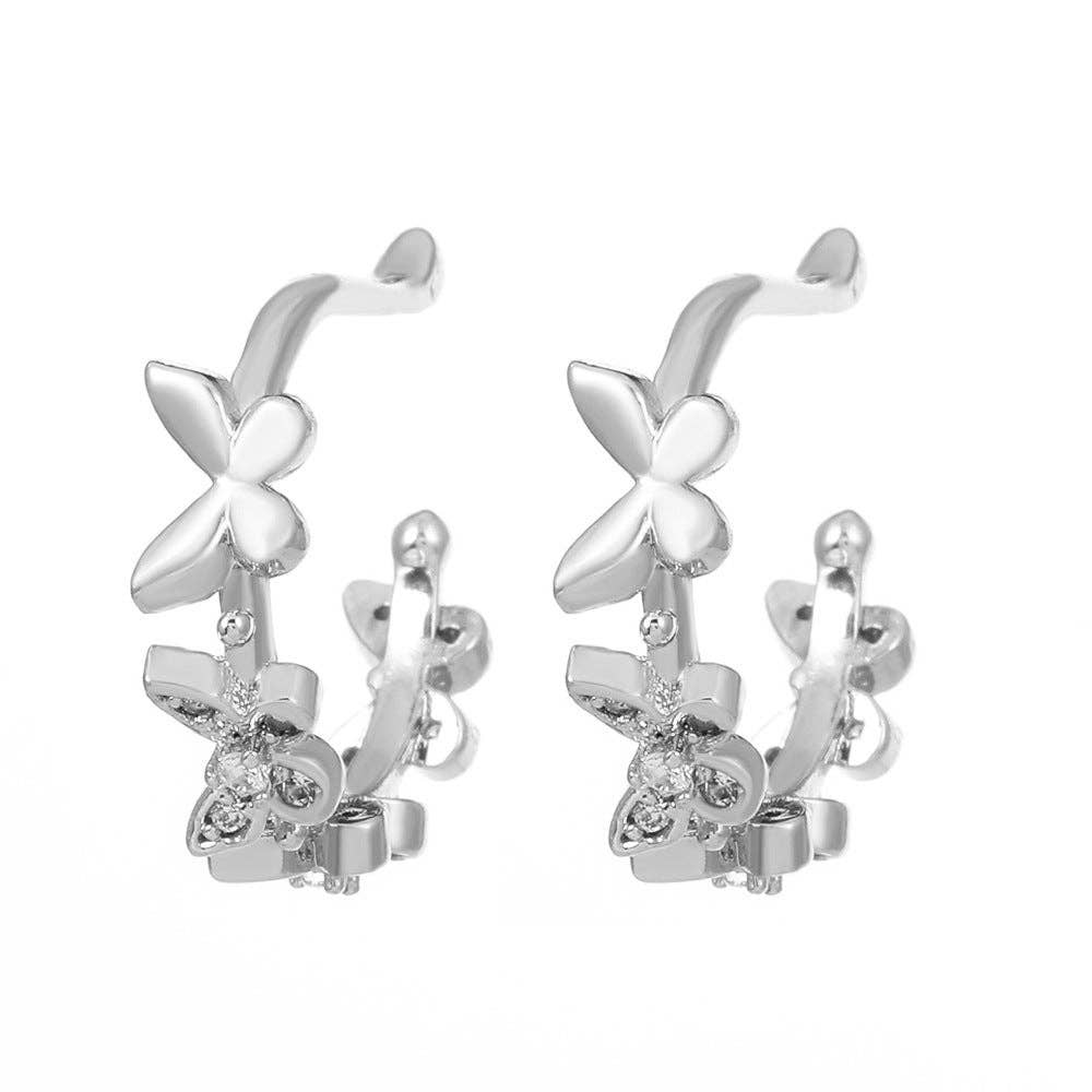 
                  
                    Butterfly Zirconia Ear Cuffs
                  
                