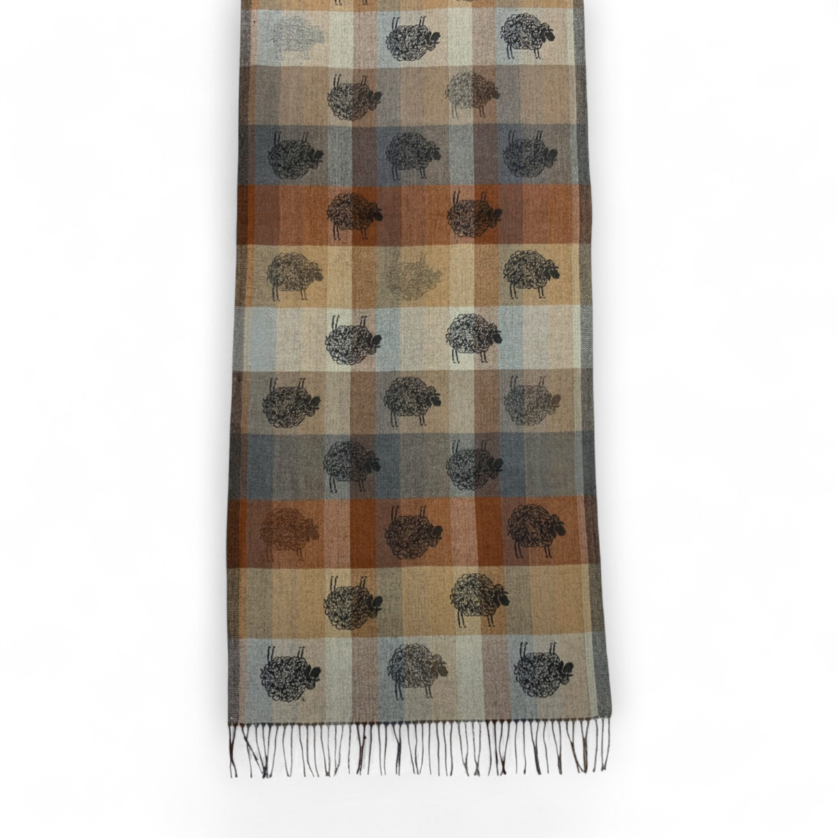 
                  
                    Sheep Reversible Wool Blend Winter Scarf
                  
                