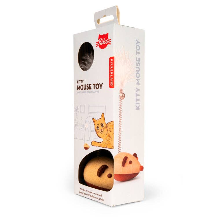 
                  
                    Self-Stabilizing Wooden Mouse Cat Toy
                  
                