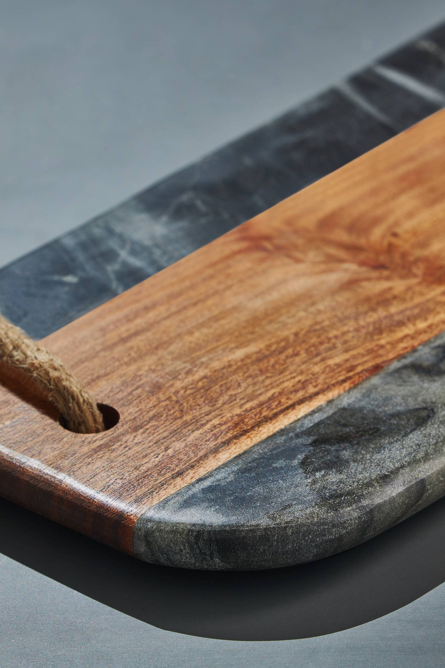 
                  
                    Sulguni Marble & Wood Cutting Board in Grey
                  
                