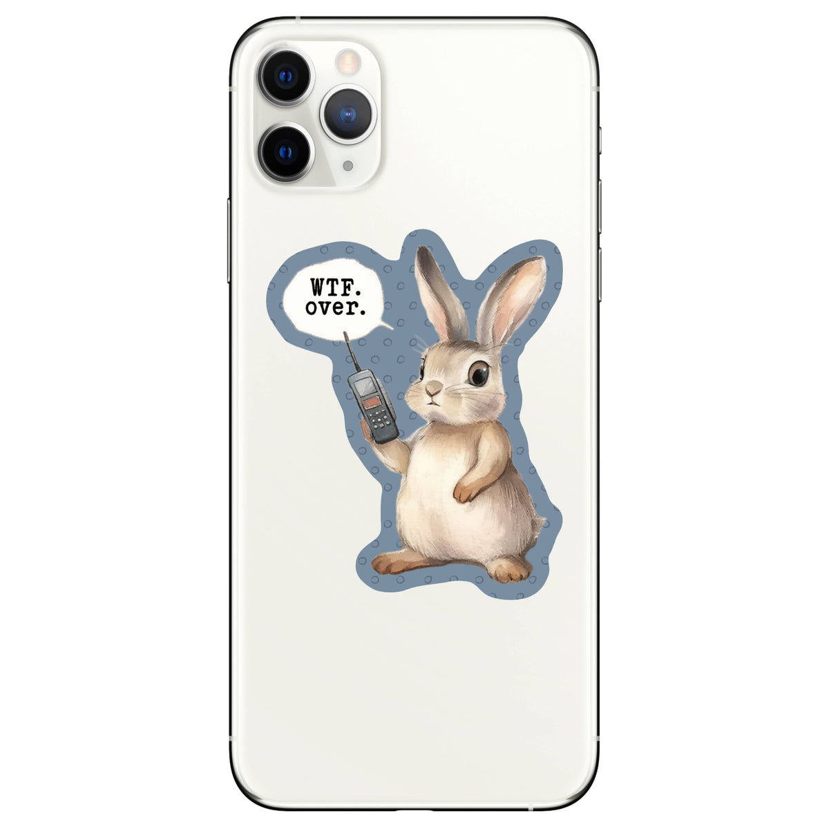 
                  
                    "WTF, Over" Bunny Sticker
                  
                