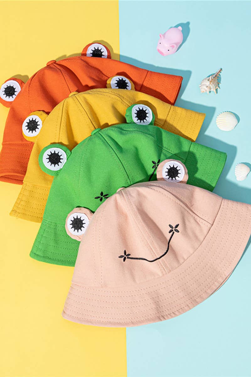 Kid's Happy Frog Bucket Hat