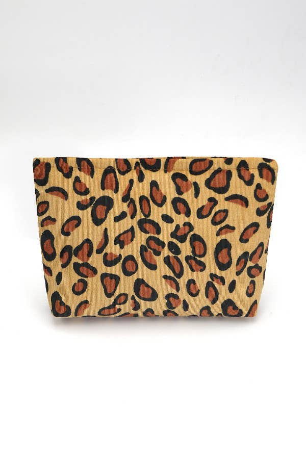 
                  
                    Printed Patterned Corduroy Zip Pouch
                  
                