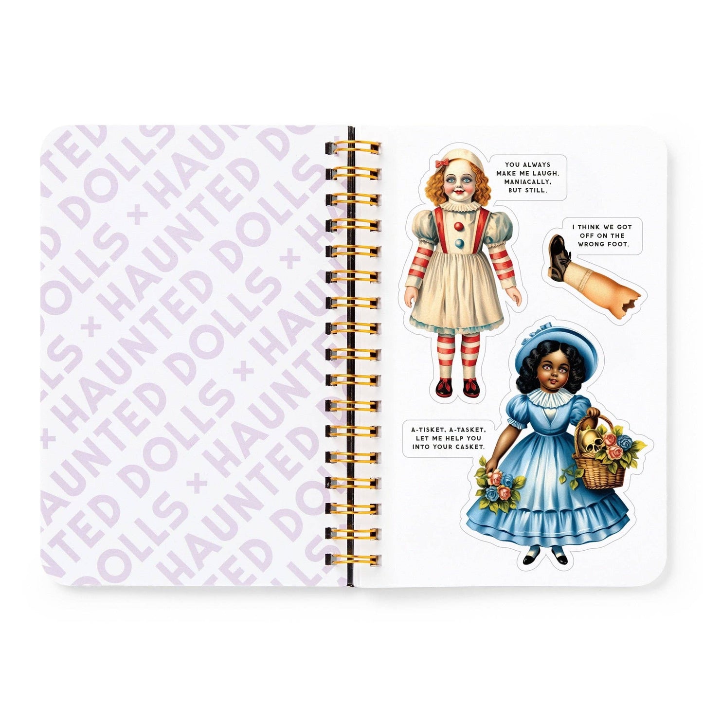
                  
                    Haunted Dolls Sticker Book by Brass Monkey
                  
                
