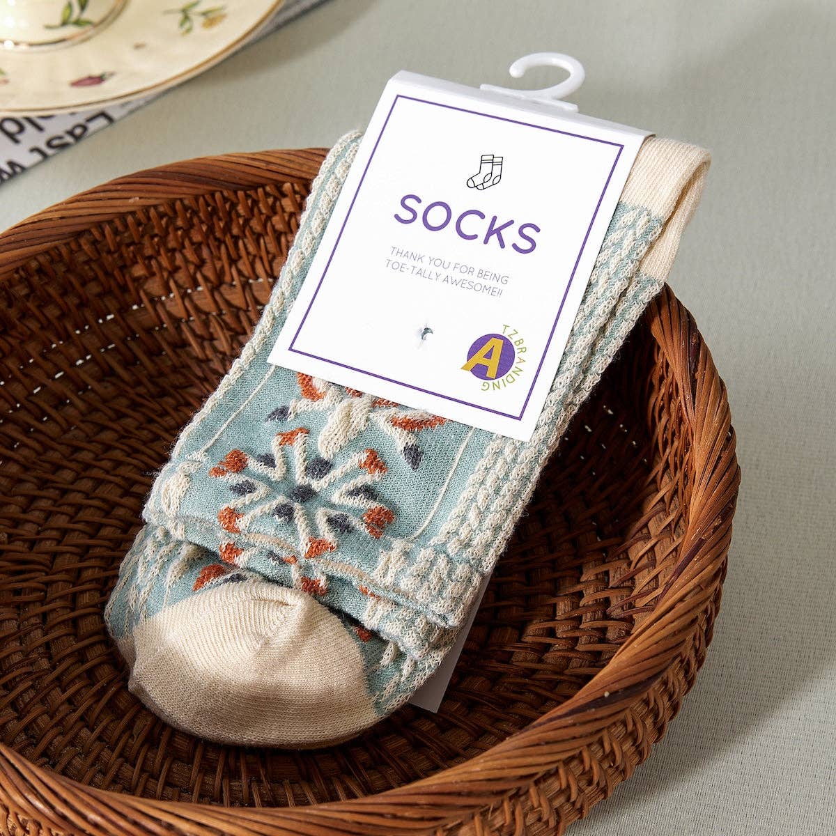 
                  
                    English Country Garden Embossed Socks
                  
                