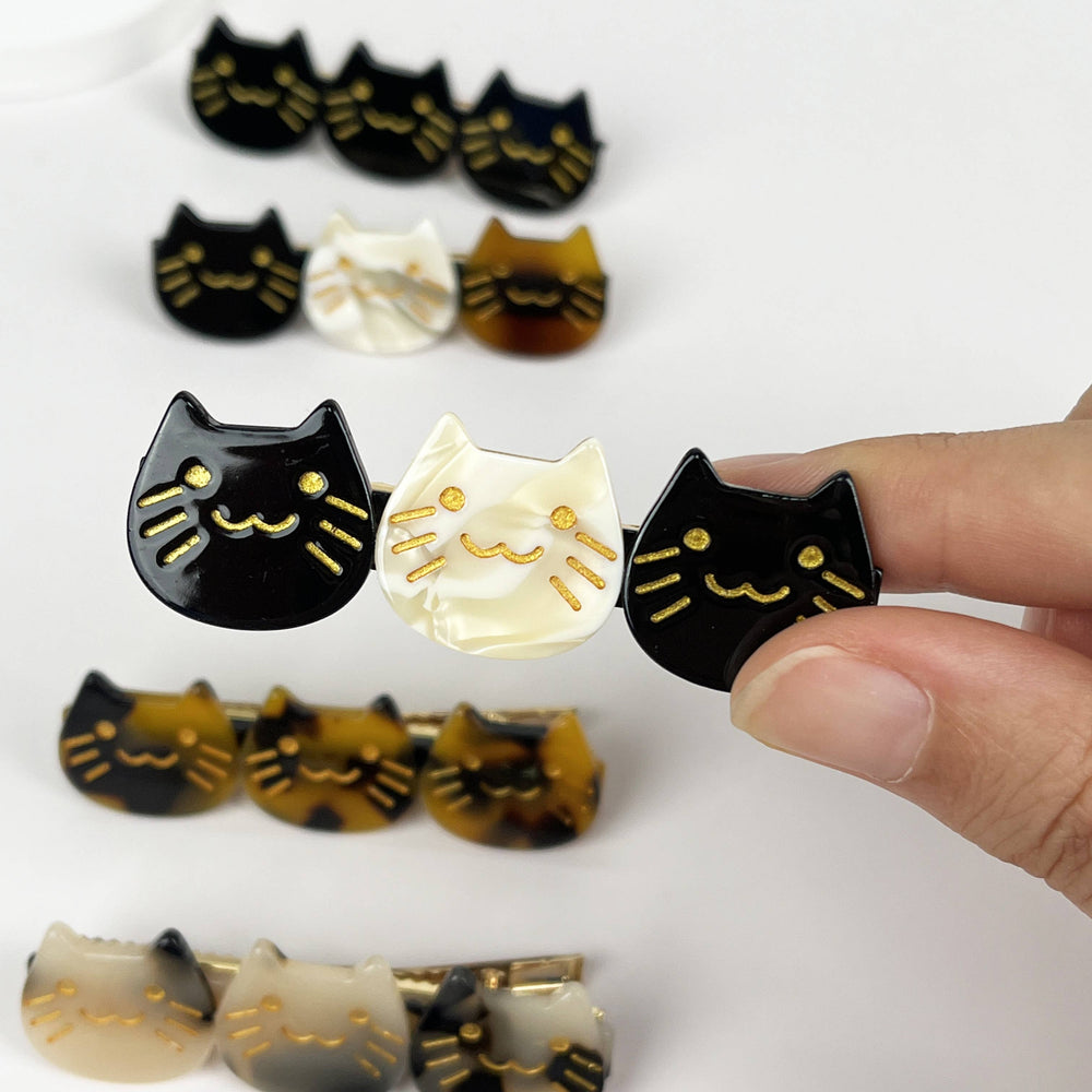Retro Cats Duckbill Hair Clip