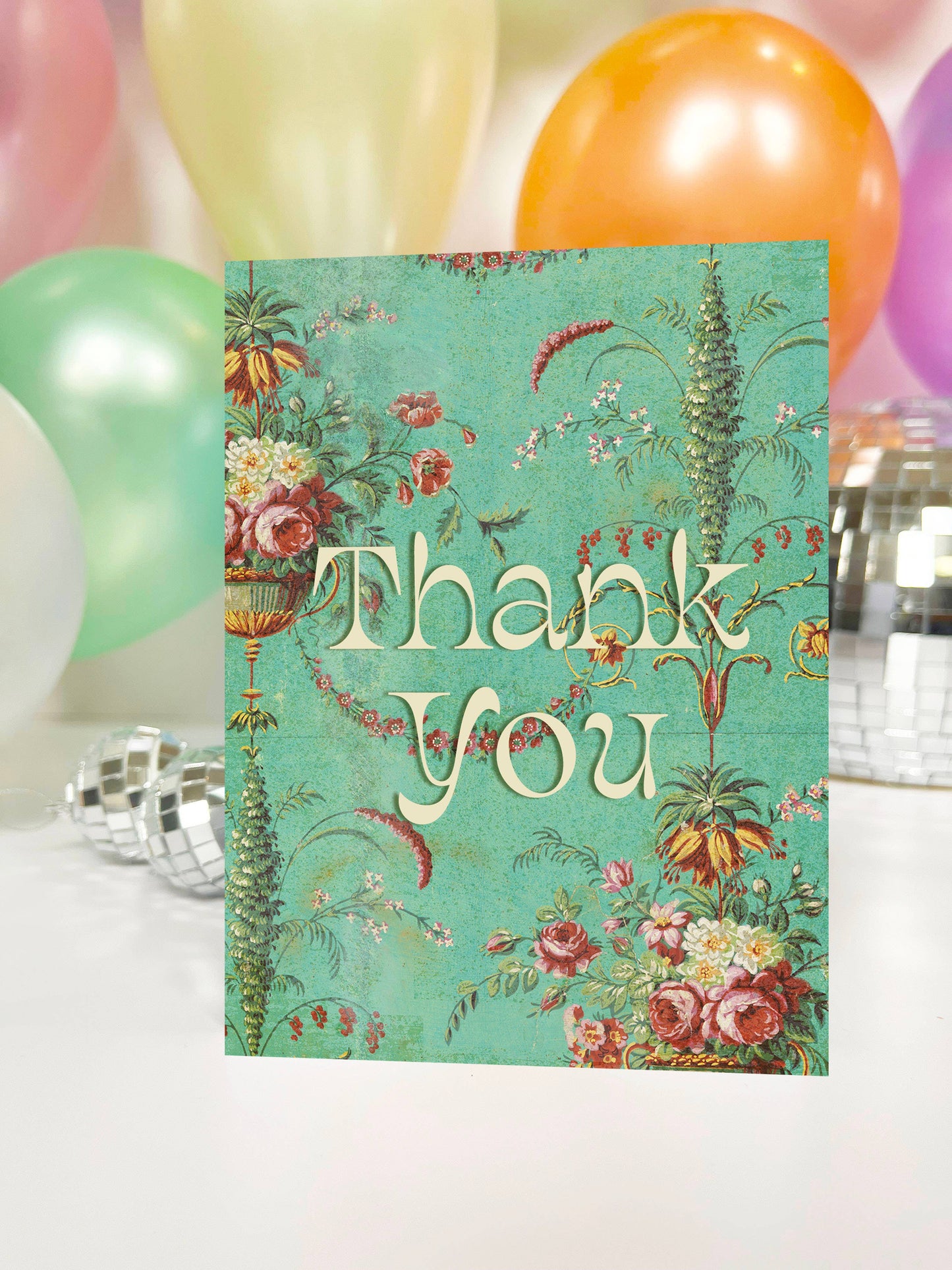 
                  
                    Thank You Mint Green Floral Card
                  
                