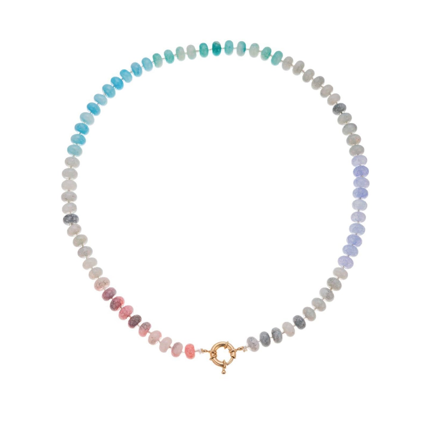 
                  
                    Natural Semi-Precious Stone and Glass Beads Necklace
                  
                