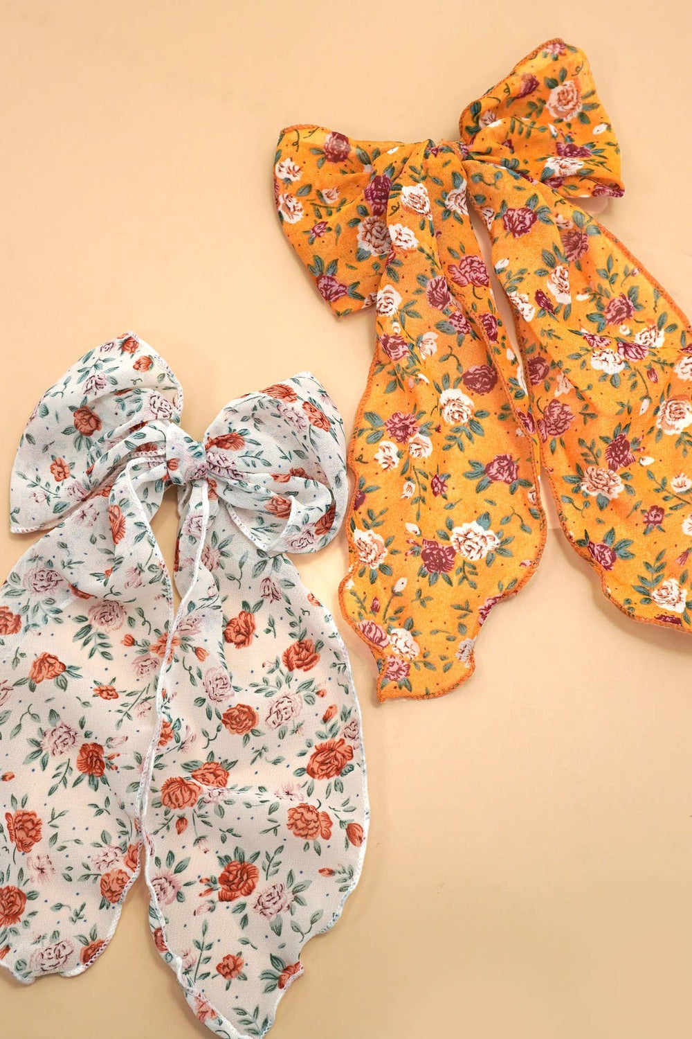 Cottagecore Organza Bow Hair Barettes
