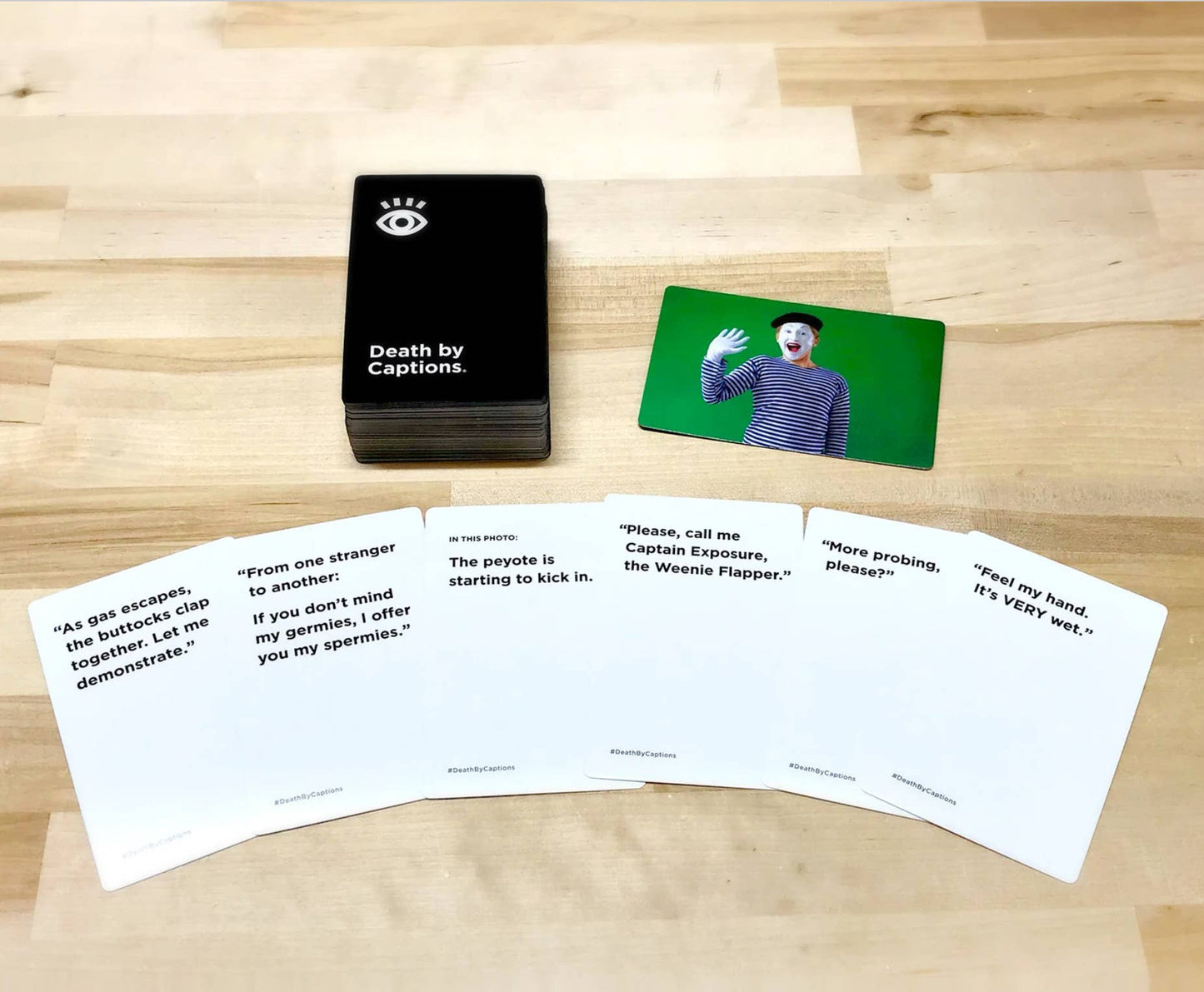 
                  
                    Death by Captions: An Inappropriate Party Game
                  
                