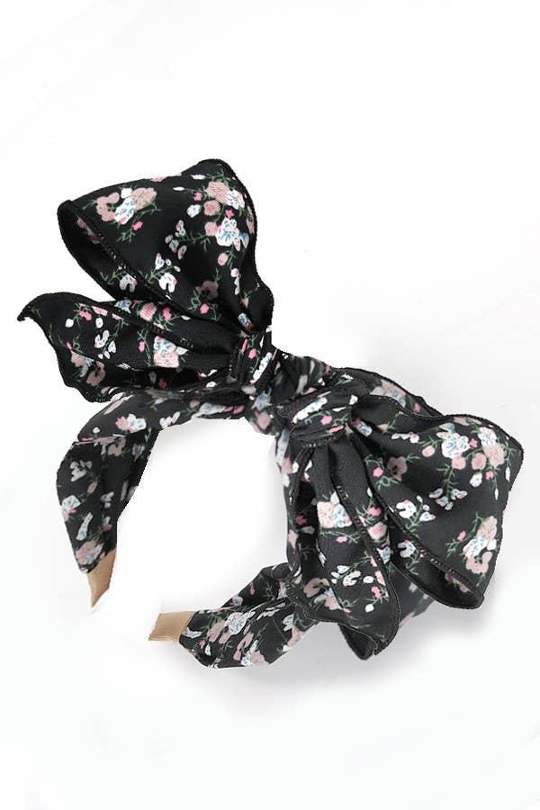
                  
                    Floral Oversized Shapeable Bow Headband
                  
                