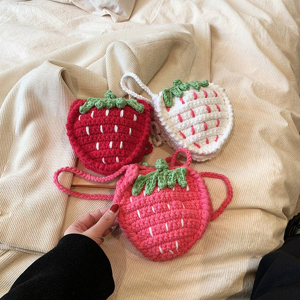 Crochet Strawberry Bag
