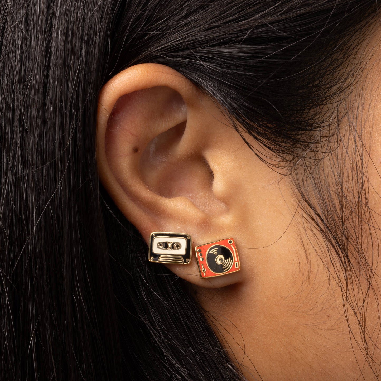 
                  
                    Record Player & Tape Earrings by Yellow Owl
                  
                
